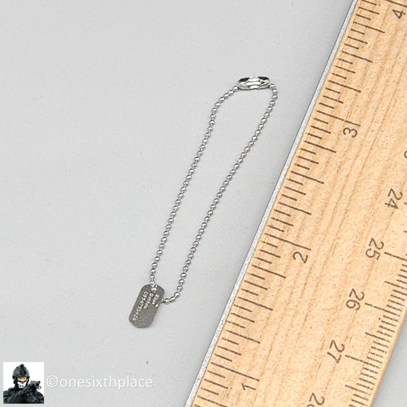 1:6 scale Ujindou Vietnam US Army 25th Infantry Division Elias Dog Tags Necklace