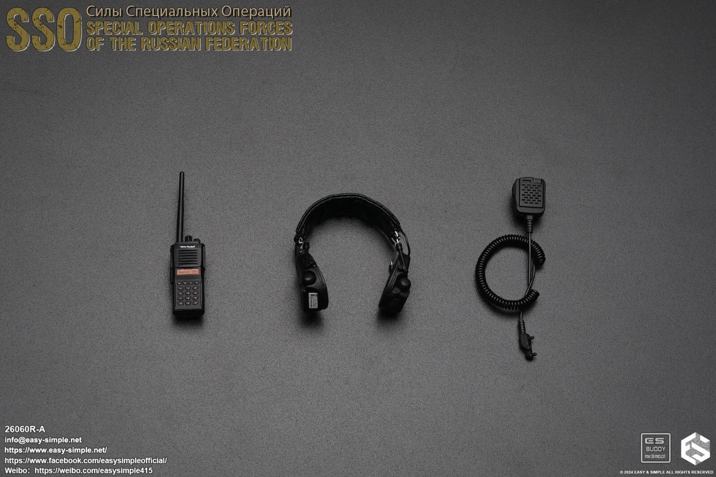 1:6 Easy & Simple Russian Special Operations Forces SSO Radio w/ Headset