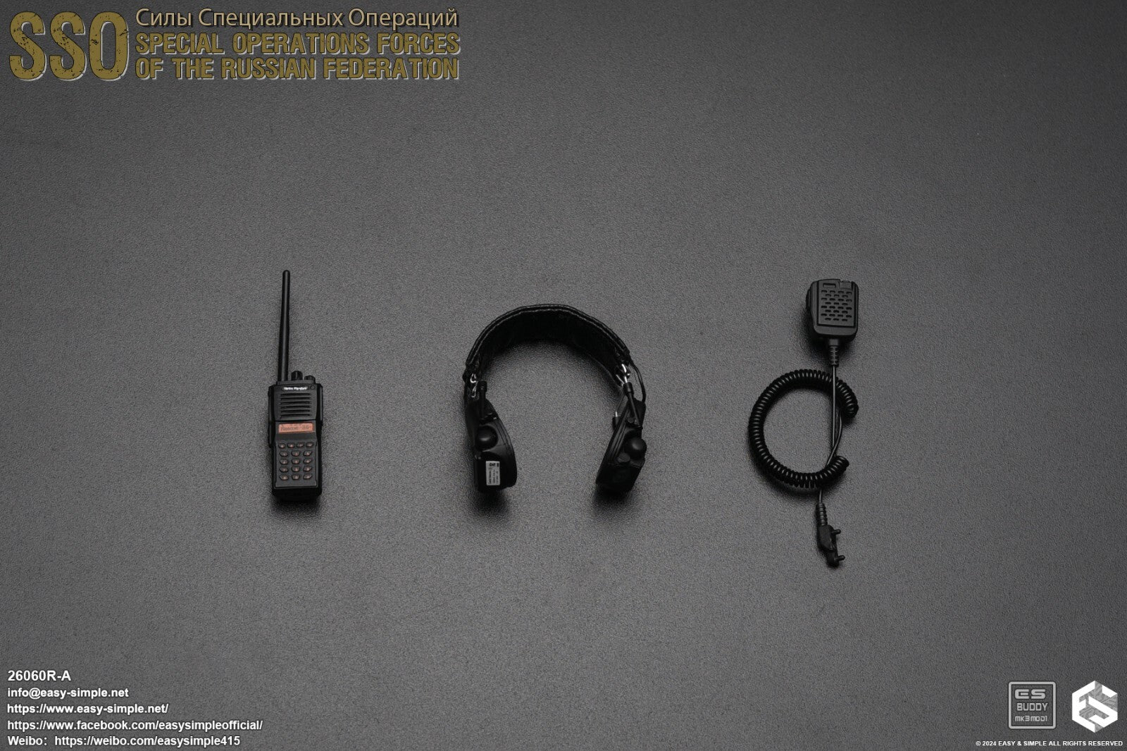 1:6 Easy & Simple Russian Special Operations Forces SSO Radio w/ Headset