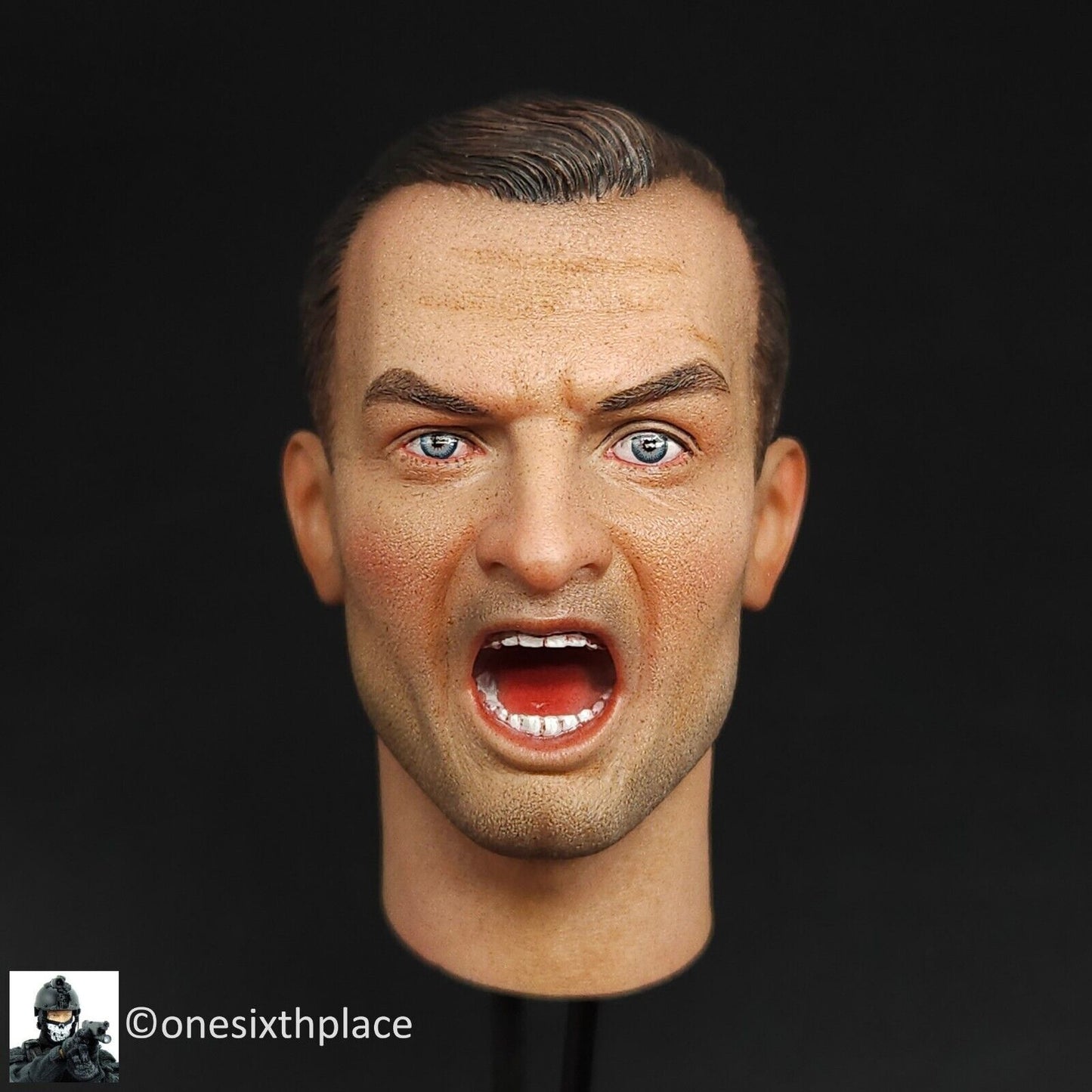 1:6 Scale DID WWII German Military Policeman Richard Male Head Sculpt