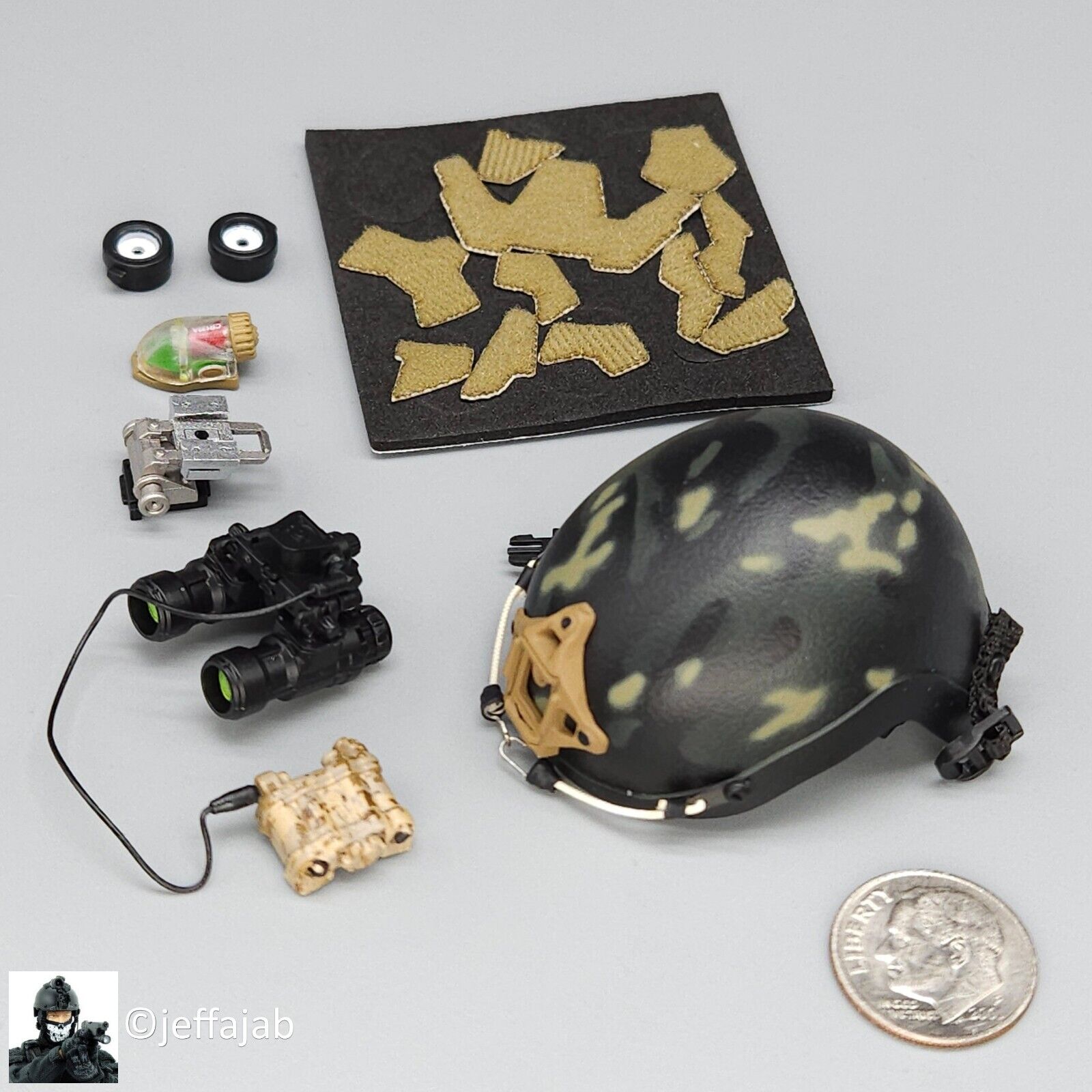 1:6 Easy & Simple Veteran Tactical Instructor Special Ver. MCB Helmet w/ NVG