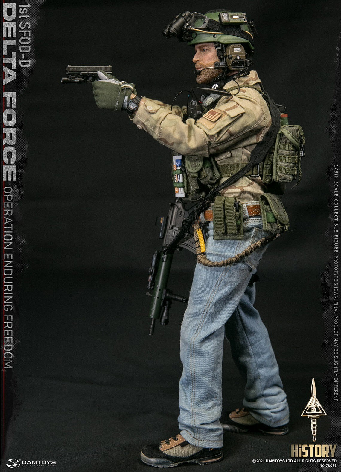 1:6 scale Damtoys 1st SFOD-D Enduring Freedom Retention Lanyard for 12" Figures
