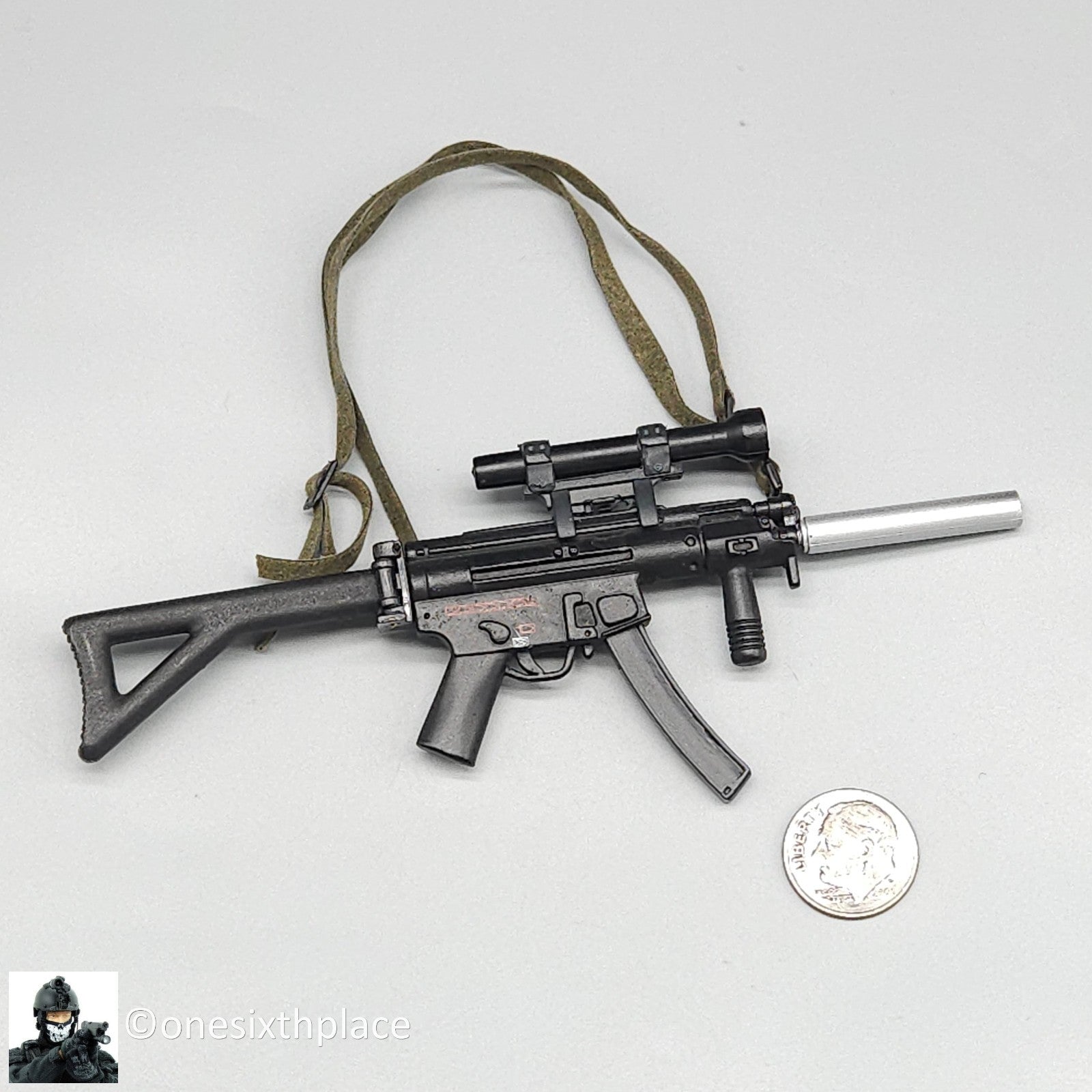 1:6 scale BBI British SAS Clark Metal MP5 Submachine Gun for 12" Figures
