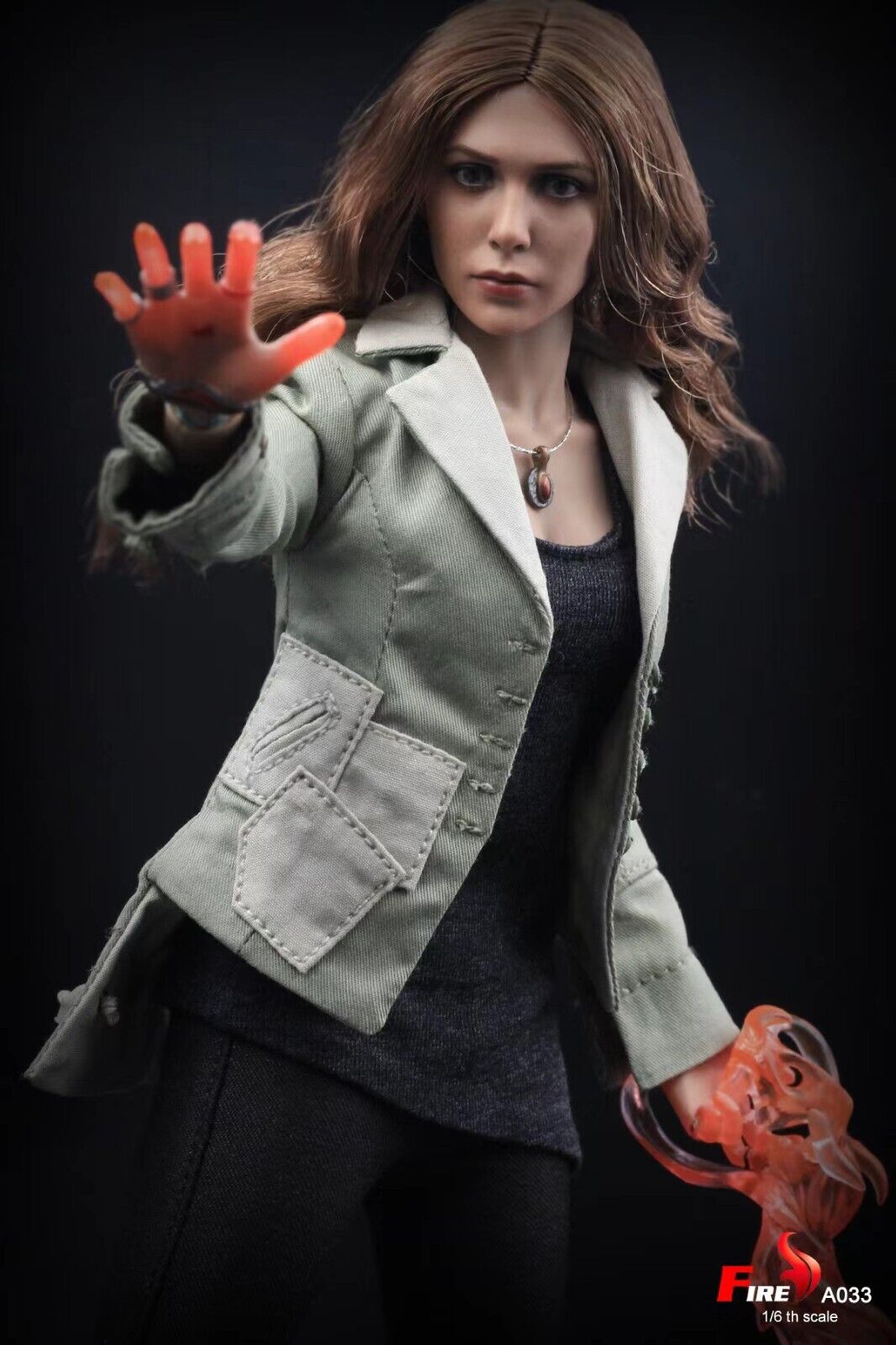 1:6 Scale Fire Crimson Stealth Edition Scarlet Witch A033 12" Female Figure