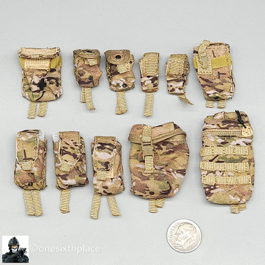 1:6 Mini Times 101st Airborne Div Multicam OCP Pouches Set for 12" Figures