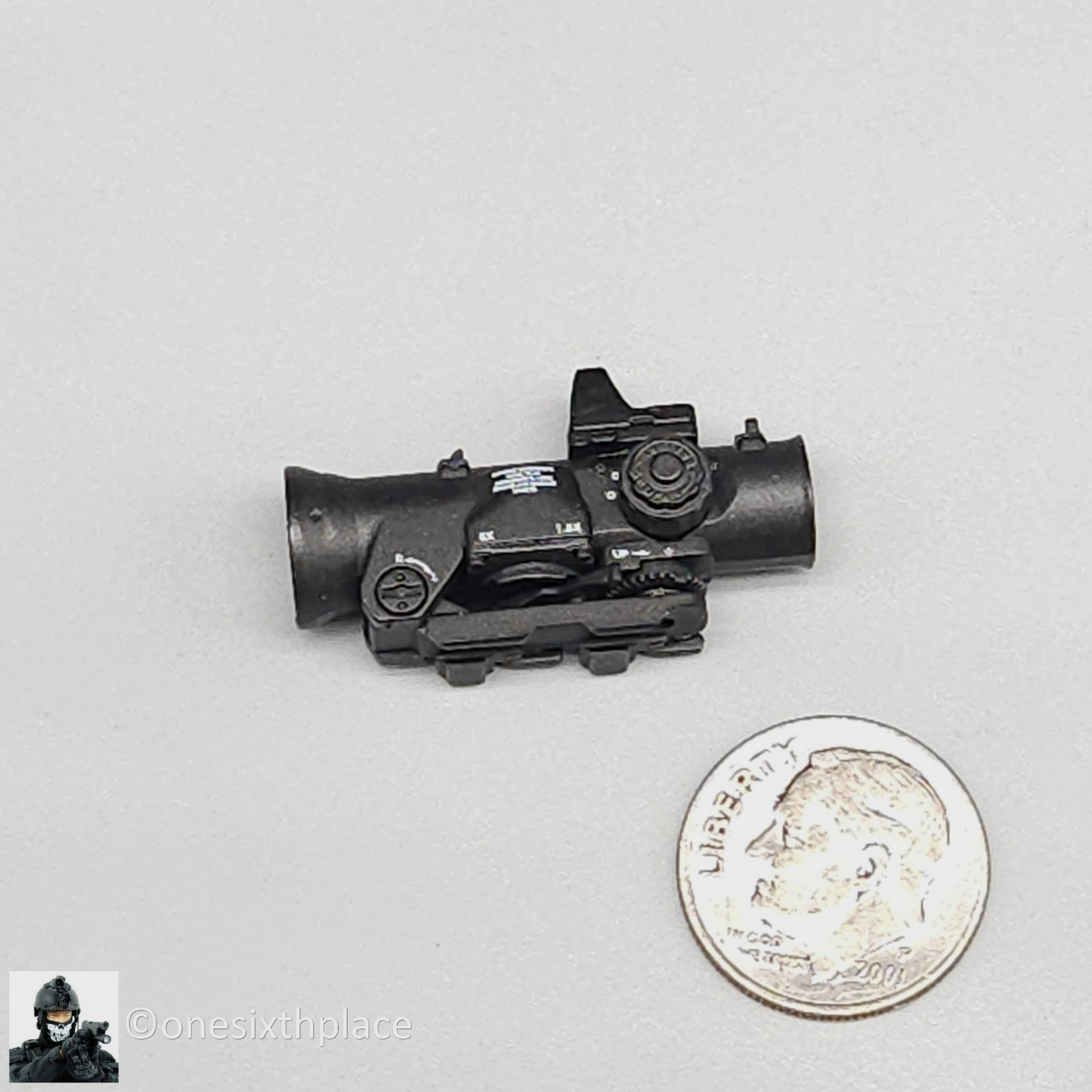 1:6 scale DamToys Elcan Specter DR 1.5x-6x Sight Scope for 12" Figures