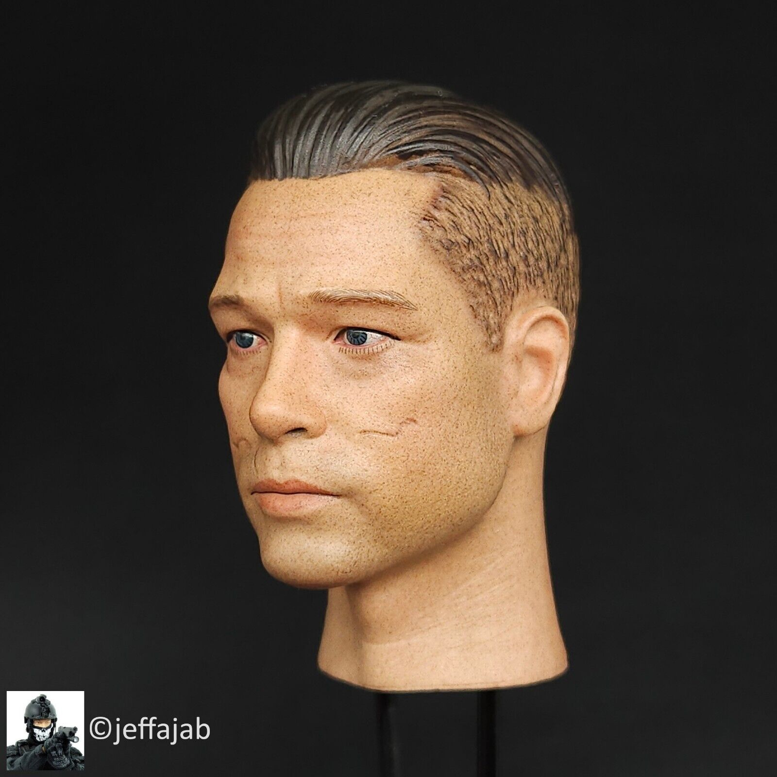 1:6 Mini Times US Army Special Forces Brad Pitt Male Head Sculpt 12" Figure Fury
