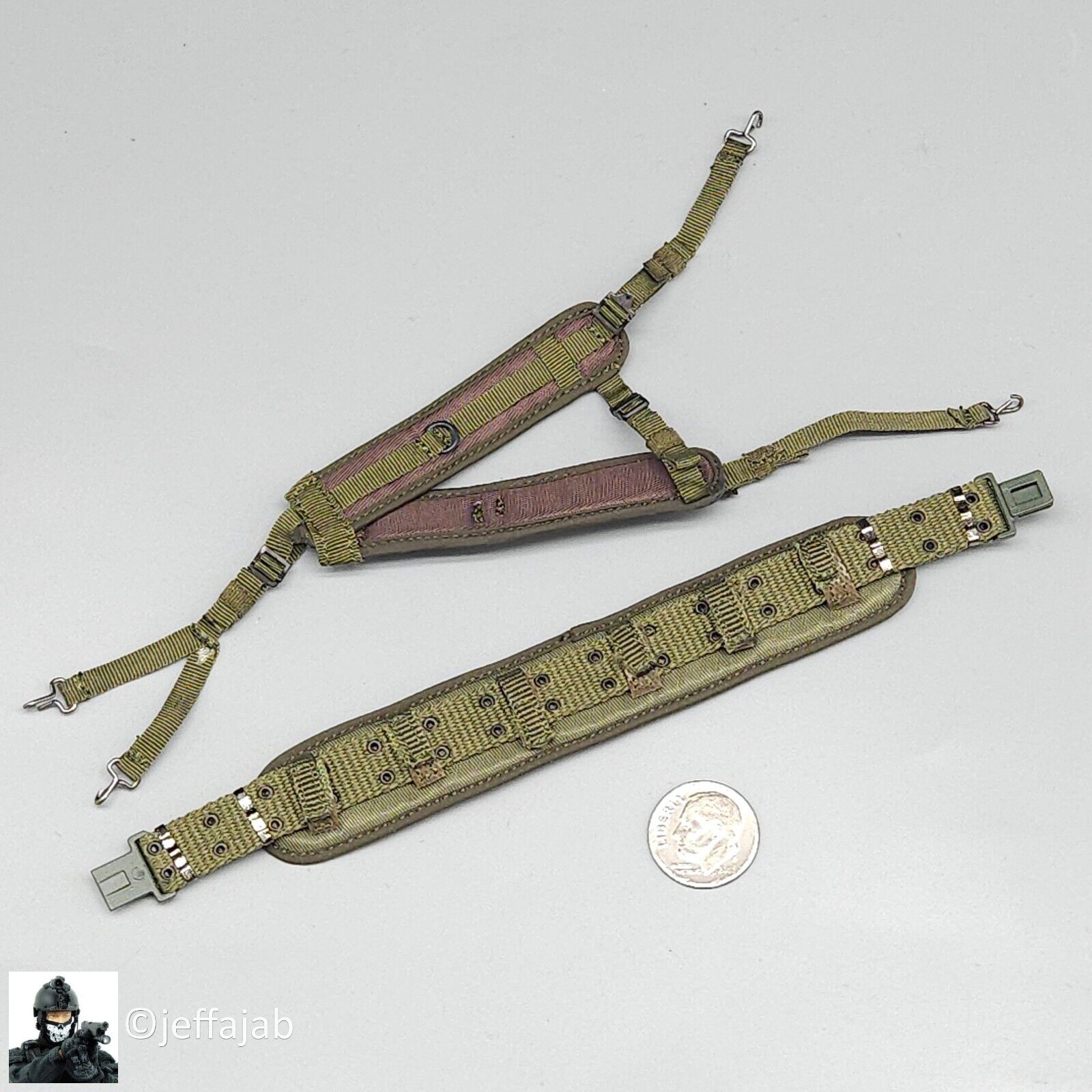 1:6 Soldier Story The Division 2 Agent Caleb Dunne Padded Belt w/ Suspenders