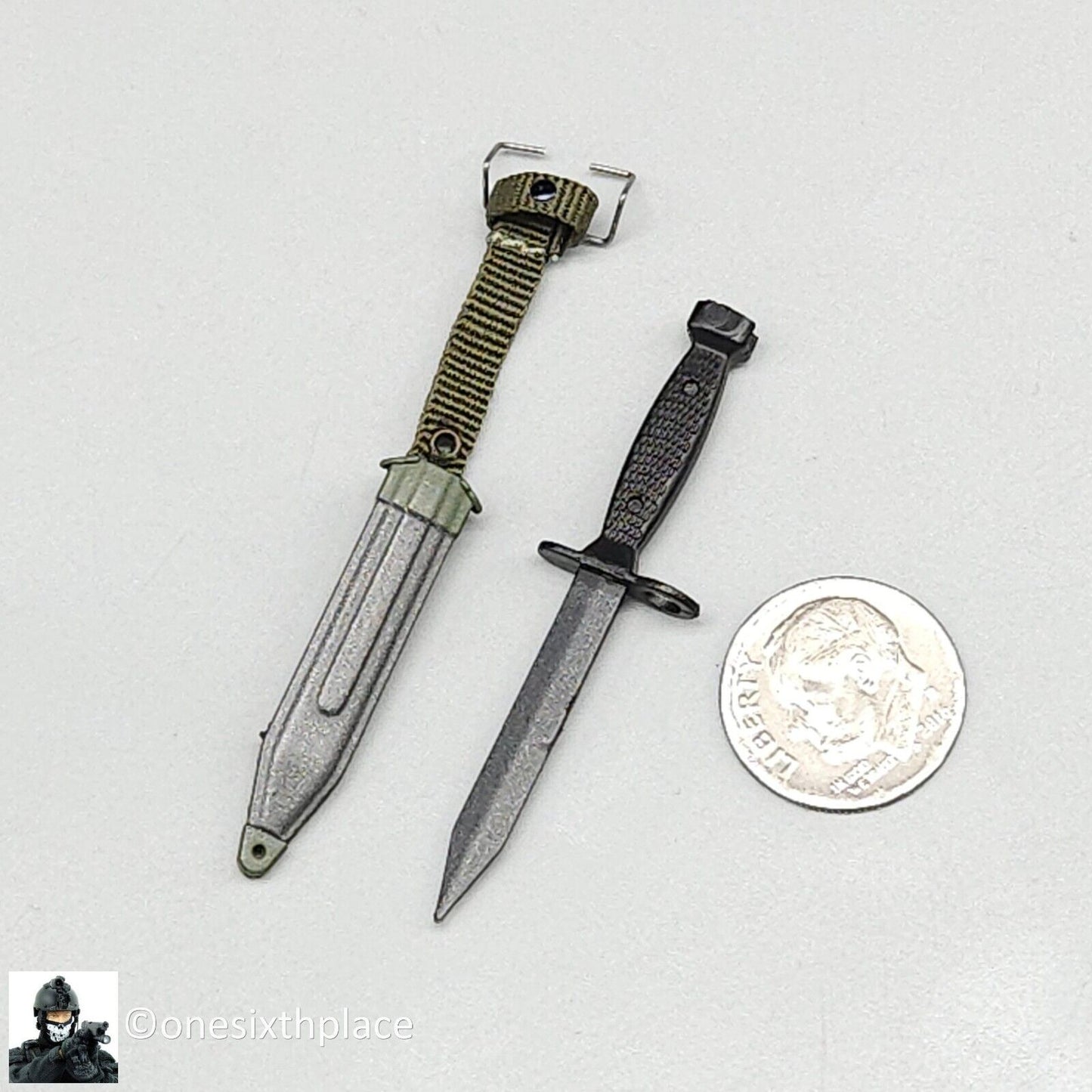 1:6 QO Toys Vietnam US Army Corpsman M6 Bayonet Knife & Sheath for 12" Figures