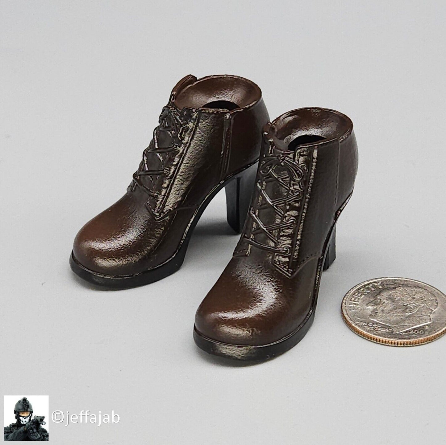 1:6 scale Create Models Sniper Girl Songbird Female Brown Boots (Peg Type)