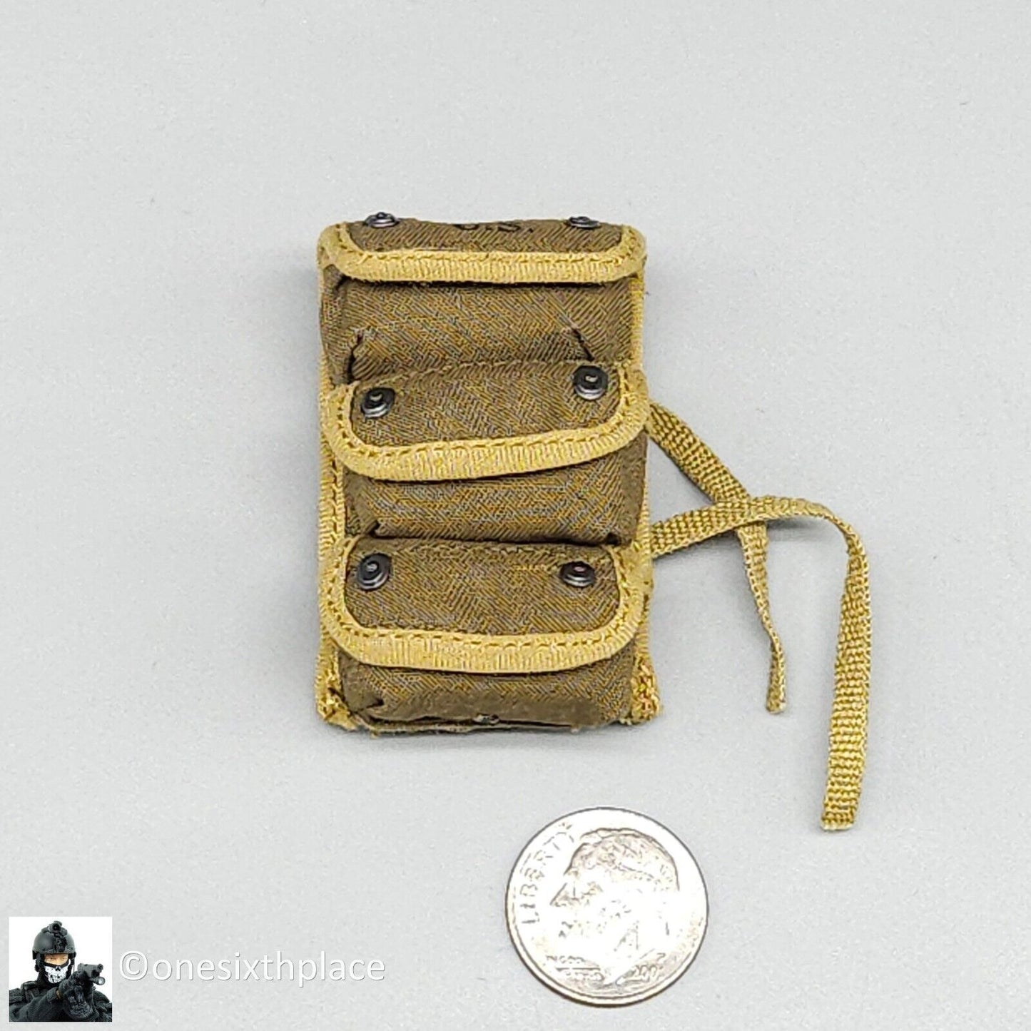 1:6 scale Ujindou WWII US Armored Infantryman 3-Pocket Grenade Pouch 12" Figures