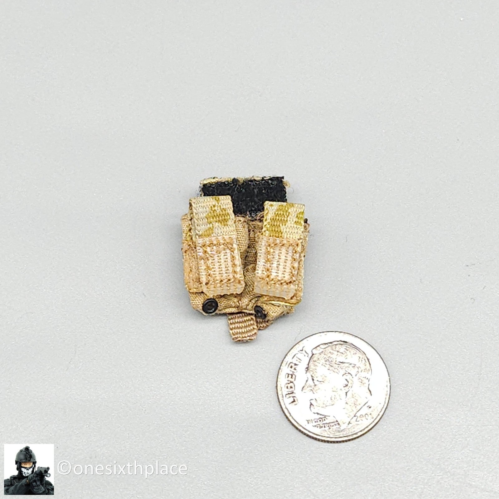 1:6 scale DamToys AOR1 Camo Pistol Mag Pouch for 12" Figures