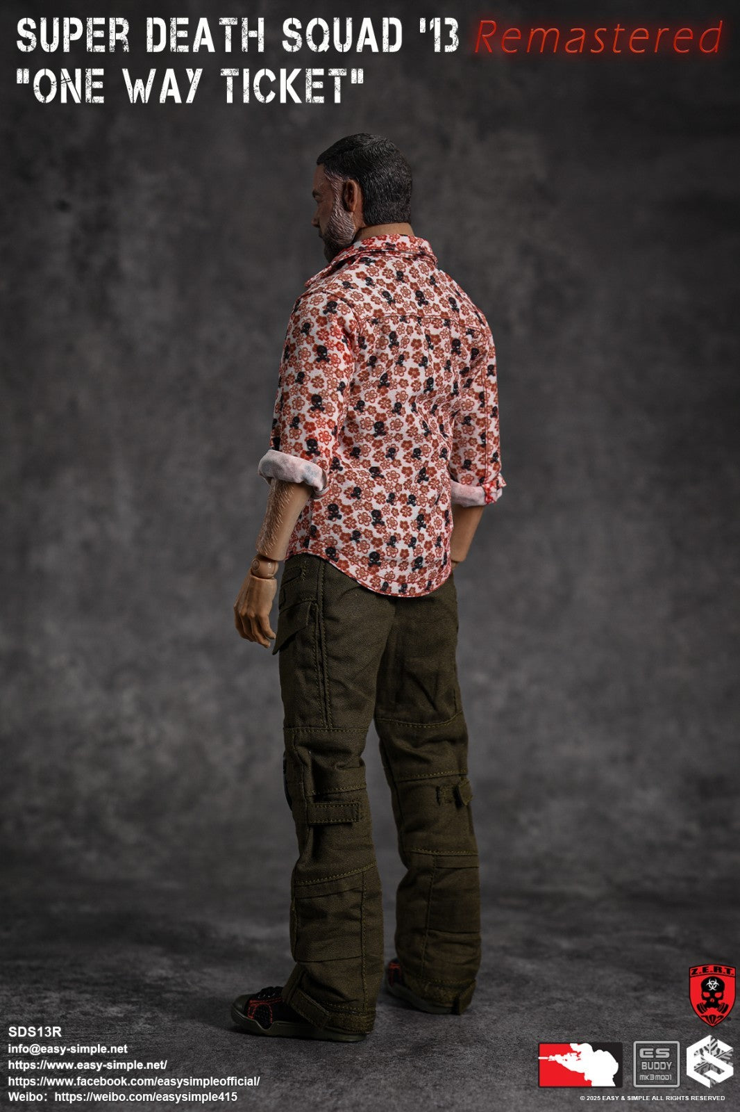 1:6 Easy & Simple ZERT Super Death Squad One Way Ticket Death Blossom Shirt