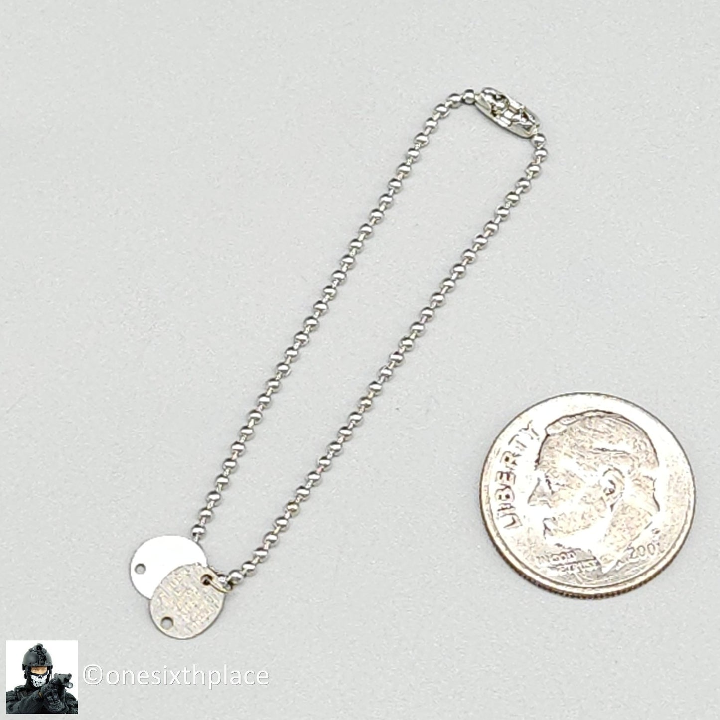 1:6 Facepool WWII USMC Snafu Dog Tags Necklace for 12" Figures