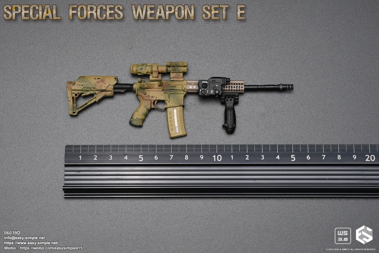 1:6 scale Easy & Simple Special Forces Weapon Set E for 12" Figures 06039D