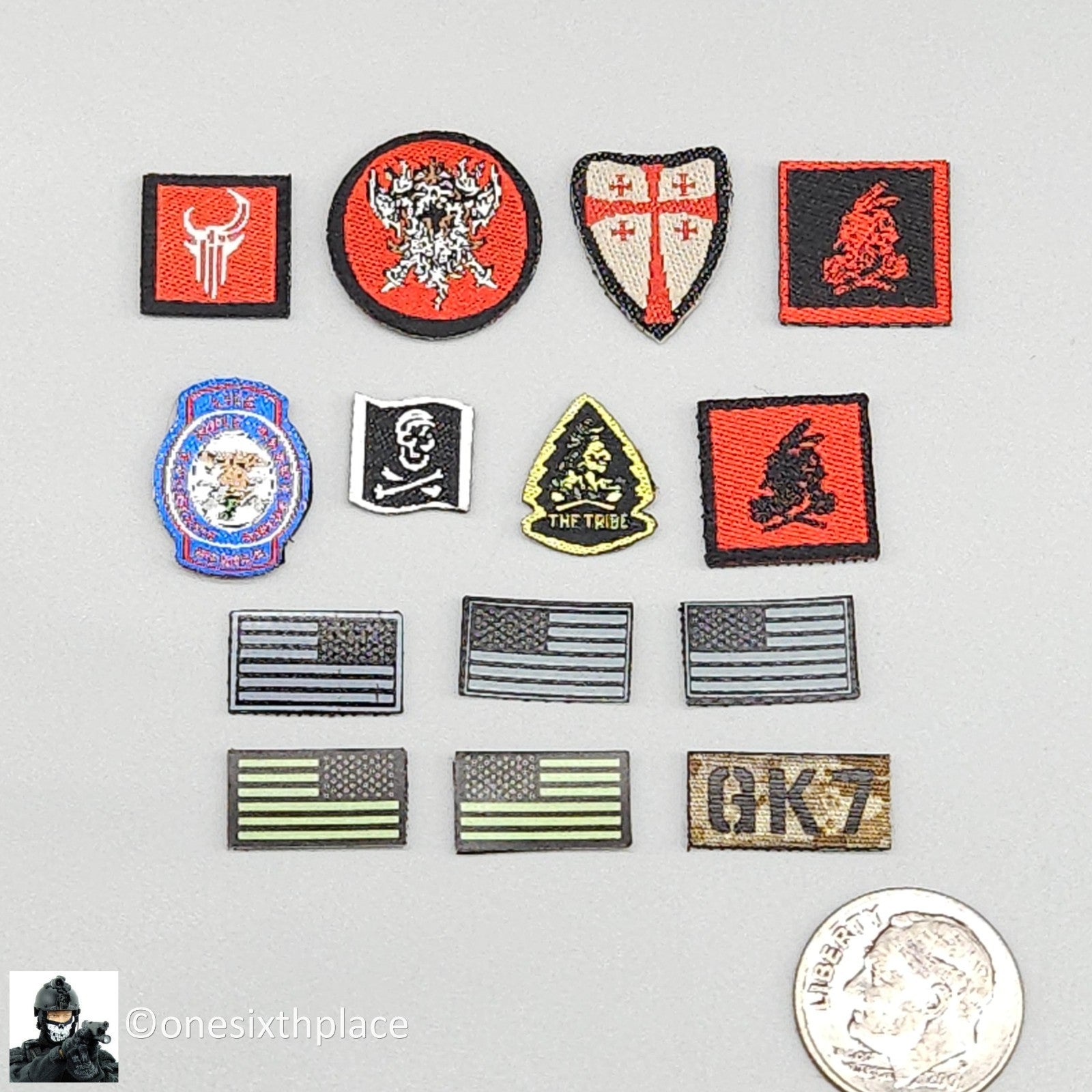 1:6 DamToys DEVGRU K9 Handler Patch Set READ NOTES for 12" Figures