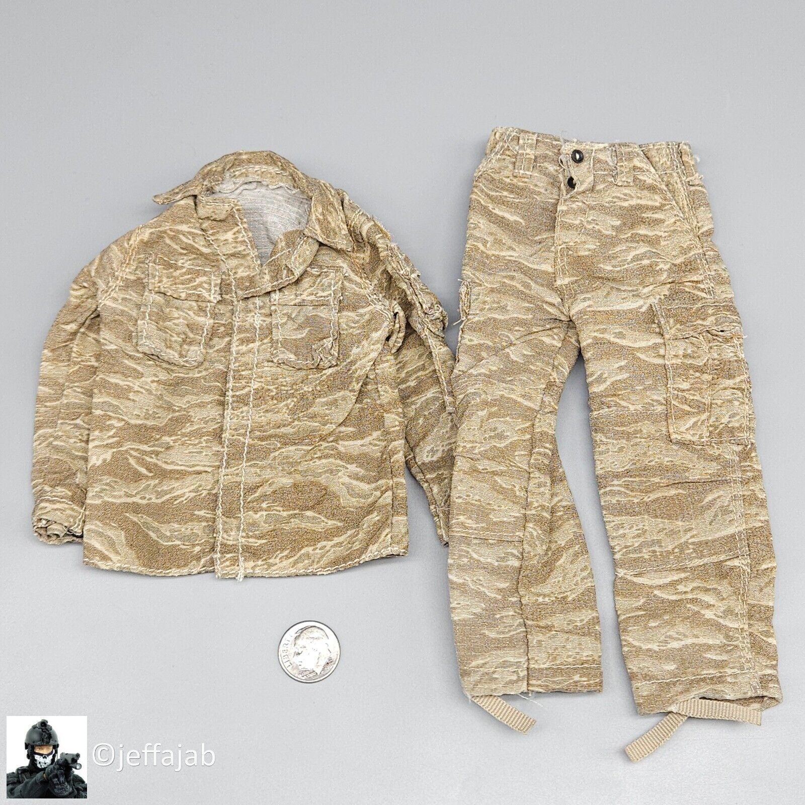 1:6 Hot Toys USMC Iraqi Freedom Sniper Tigerstripe Uniform for 12" Figures