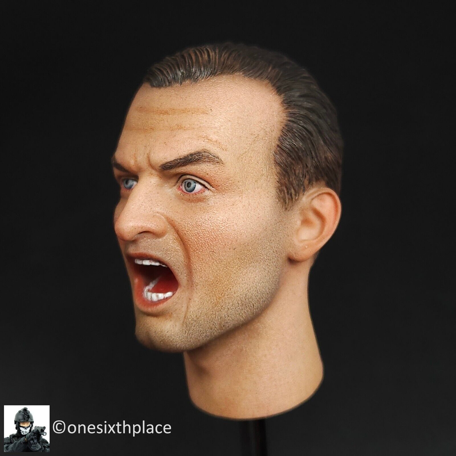 1:6 Scale DID WWII German Military Policeman Richard Male Head Sculpt