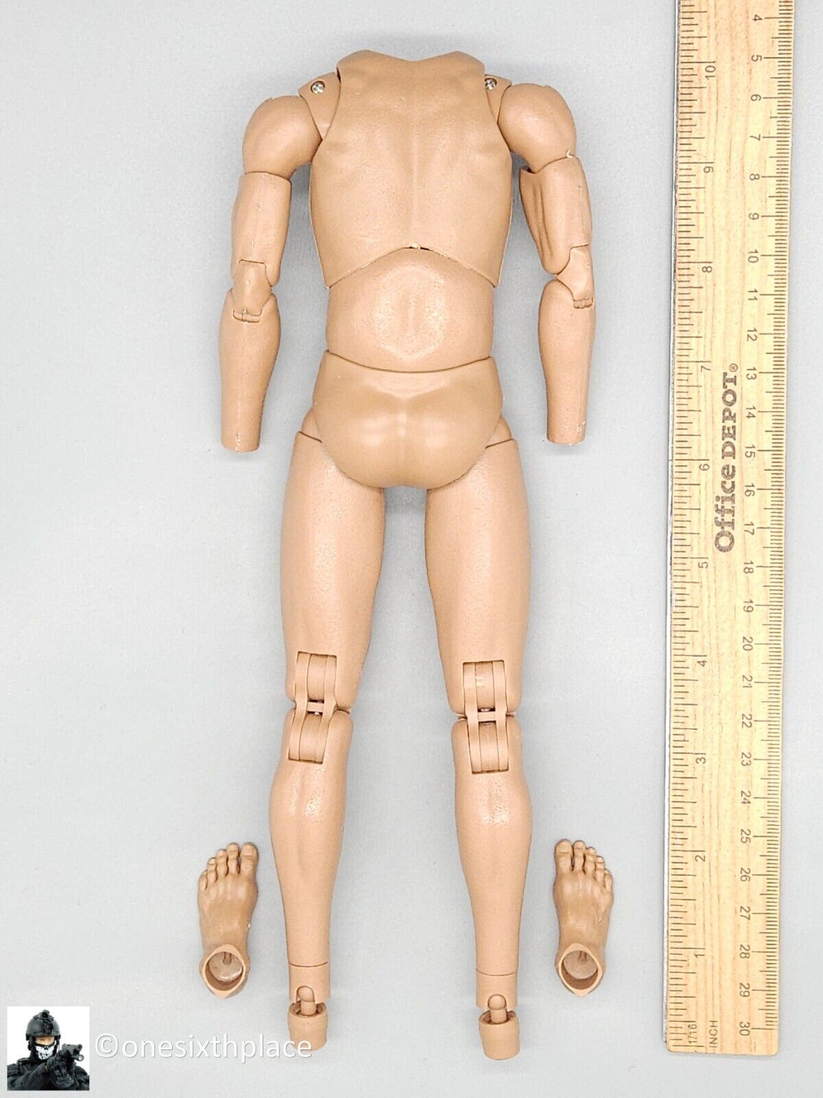 1:6 scale Ujindou WWII US Armored Infantryman Male Nude Body for 12" Figures
