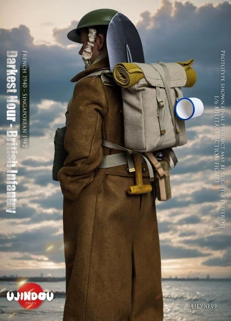 1:6 scale Ujindou British Infantry France 1940 Singapore 1942 12" Figure UD-9039