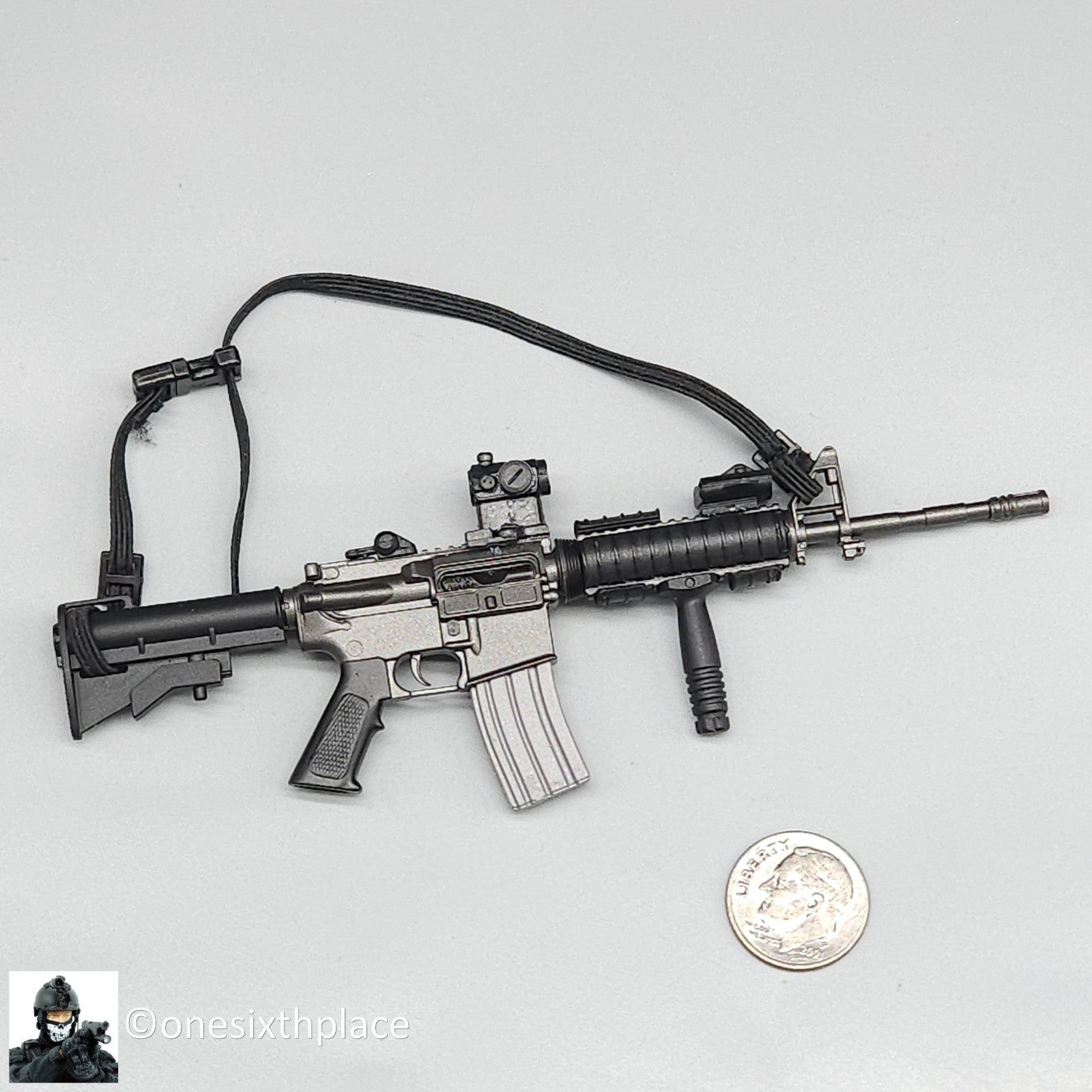 1:6 scale Dragon M4 Rifle w/  Micro Red Dot Sight for 12" Figures