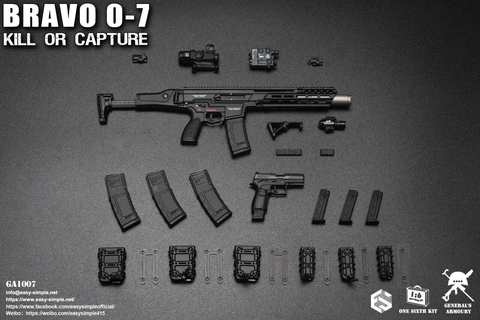 1:6 General's Armoury Bravo 0-7 Kill Or Capture Breaching Hammer for 12" Figures