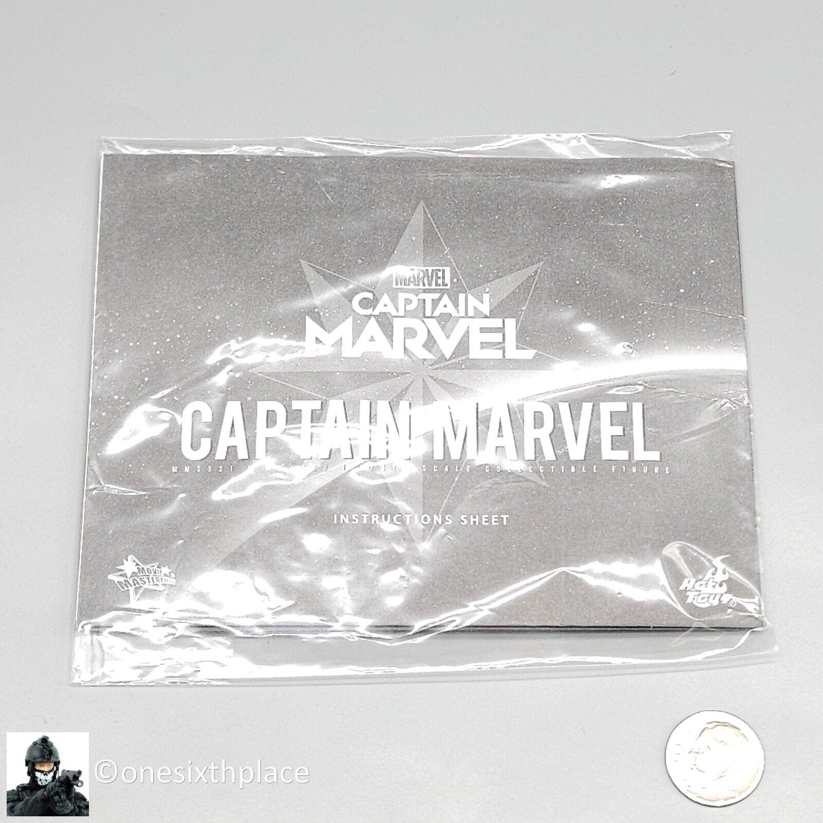 1:6 scale Hot Toys Captain Marvel Instructions Sheet for 12" Figures