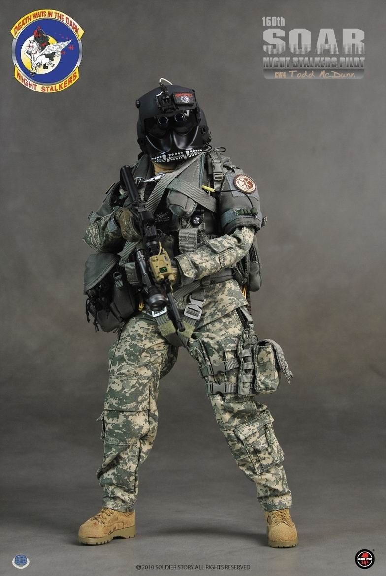1:6 scale Soldier Story 160th SOAR Nightstalkers Pilot Todd McDunn 12" Figure