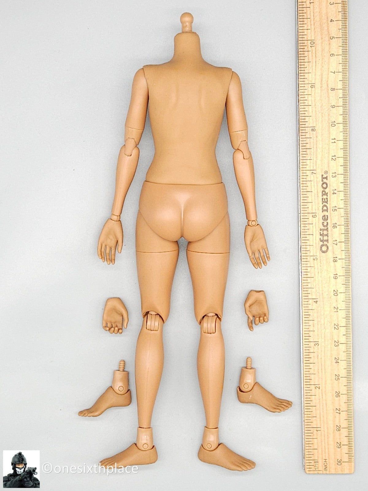 1:6 Hot Toys TrueType Cuban American Female Body w/ Hands & Feet for 12" Figures