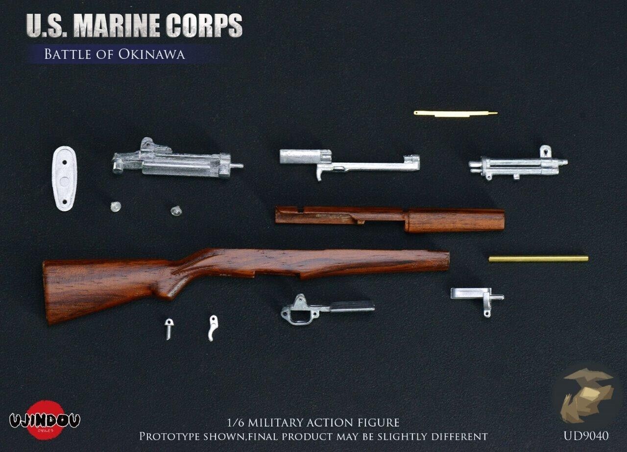1:6 scale Ujindou WWII US Marine Corps in Okinawa Metal & Wood M1 Garand Rifle