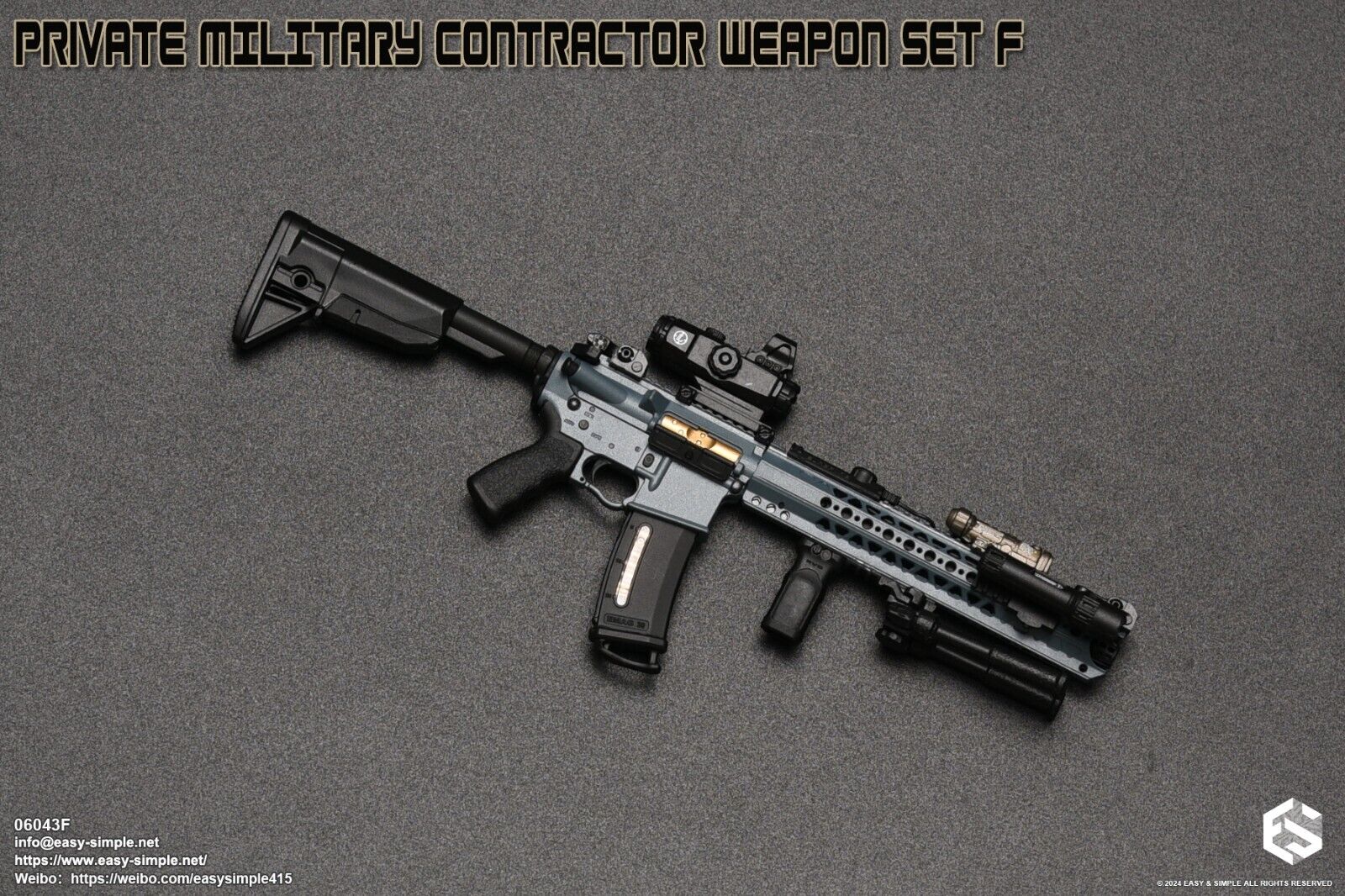 1:6 Easy & Simple Private Military Contractor Weapon Set F Ver. B for 12" Figure