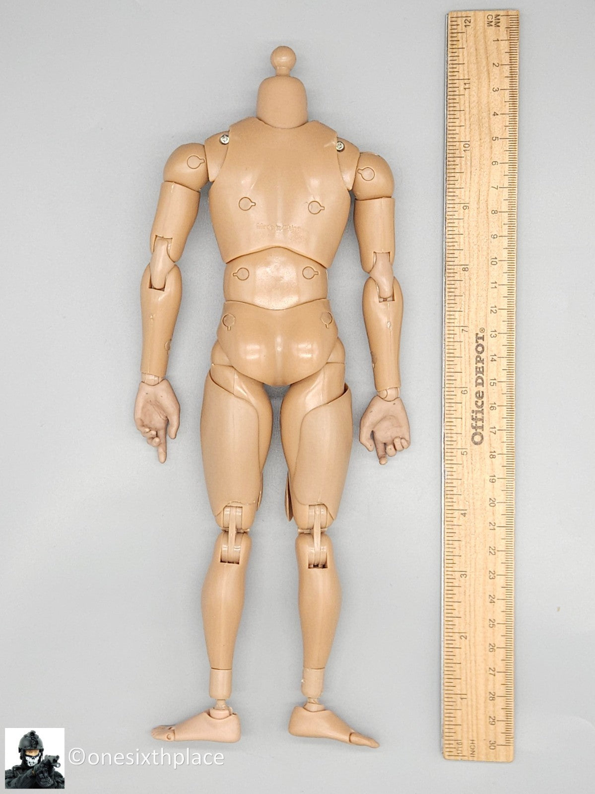 1:6 scale Male Hot Toys Style Body for 12" Figures