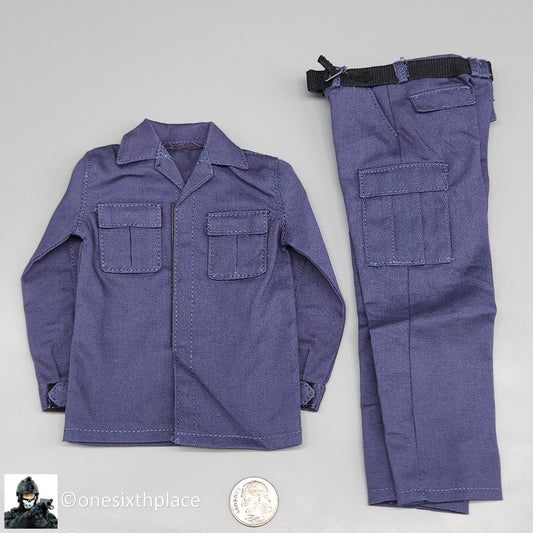 1:6 scale DiD LAPT SWAT Takeshi Blue BDU Tactical Uniform for 12" Figures