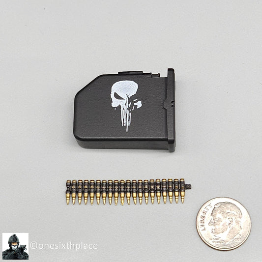 1:6 scale Easy & Simple SAD Low Profile Punisher 200rd SAW Ammo Box 12" Figures