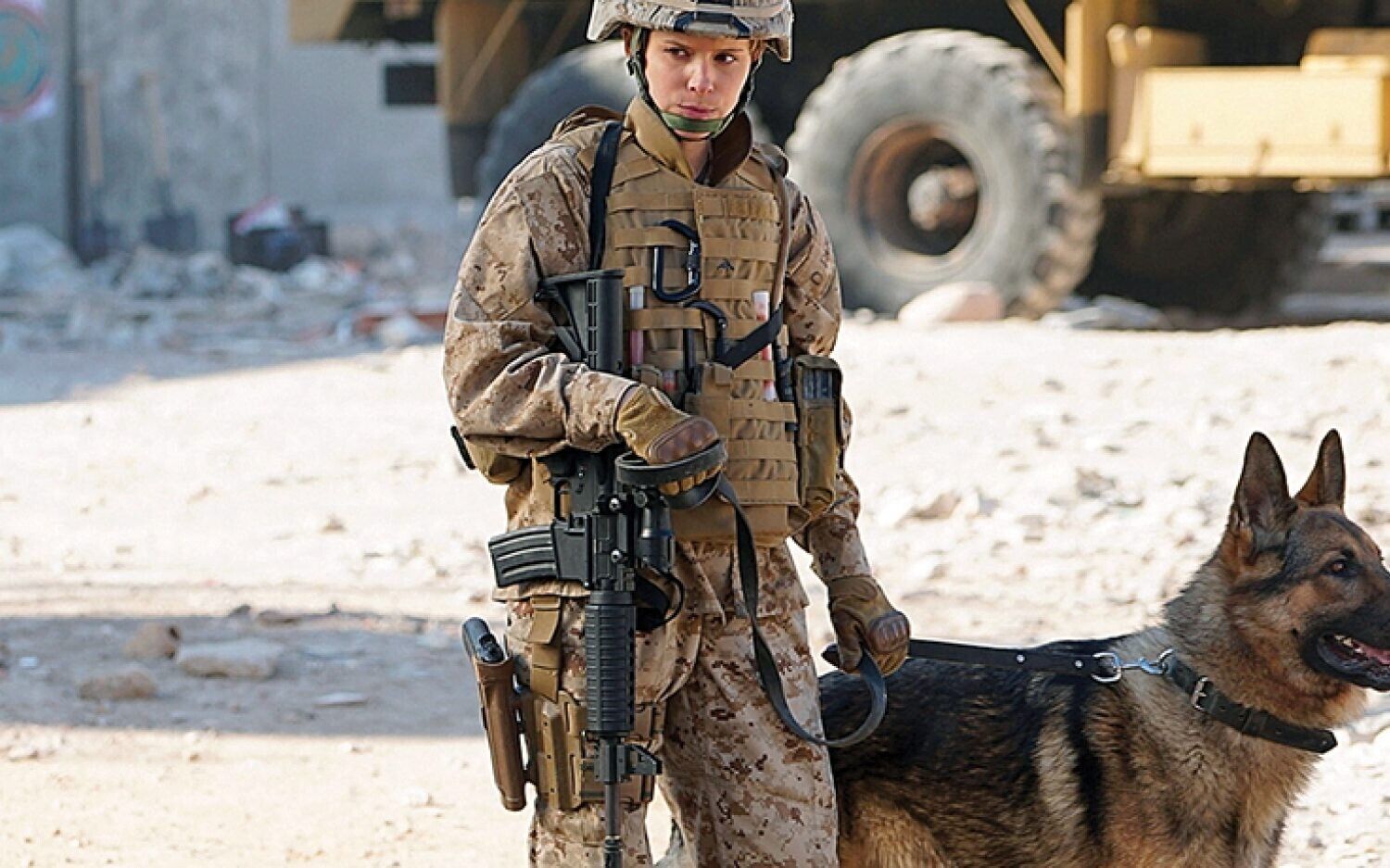 1:6 Scale Flagset USMC Dog Trainer 12" Female Action Figure 73042