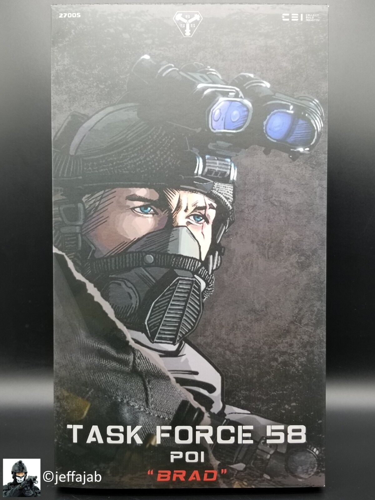 1:6 scale CBI x Easy & Simple Task Force 58 PO1 Brad 12" Boxed Figure 27005