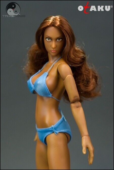 1:6 Triad Toys Female Otaku 1.0 Tan Body w/ Red Hair for 12" Figure READ NOTES