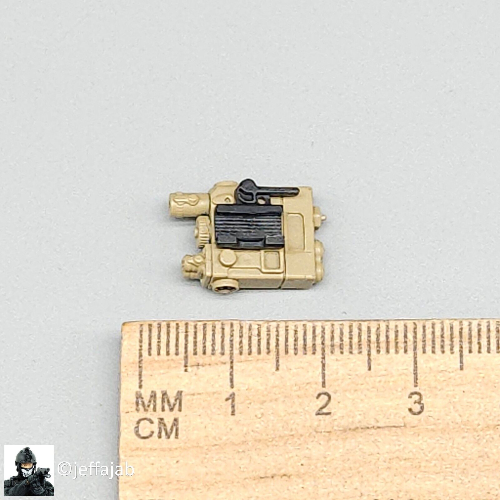 1:6 scale Easy & Simple MCX Carbine Tan DBAL-2 Laser for 12" Figures