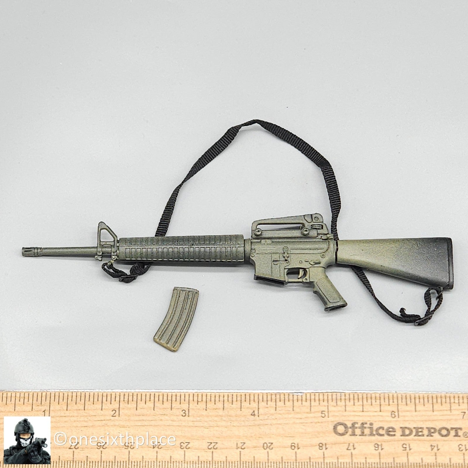 1:6 scale BBI Freedom Force M16 Rifle Weathered for 12" Figures