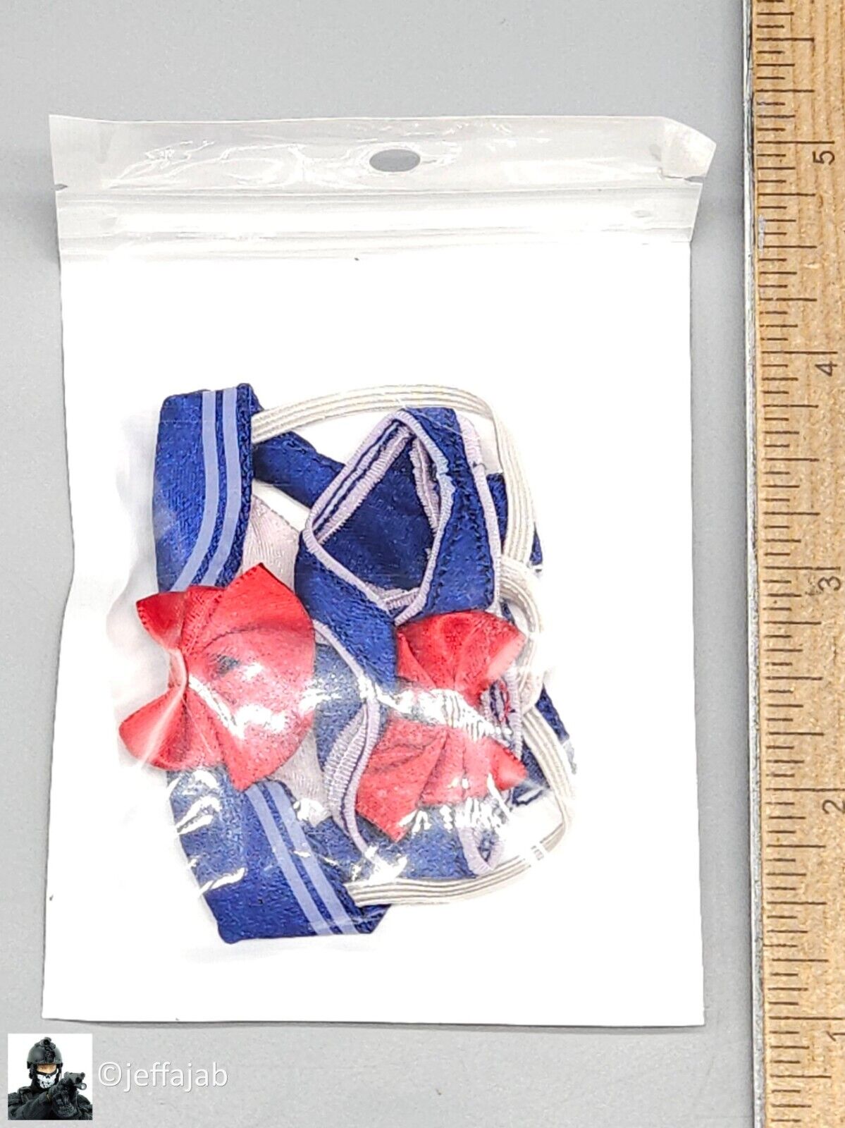 1:6 Flirty Girl New Moon Blue Female Lingerie Set for 12" Figures