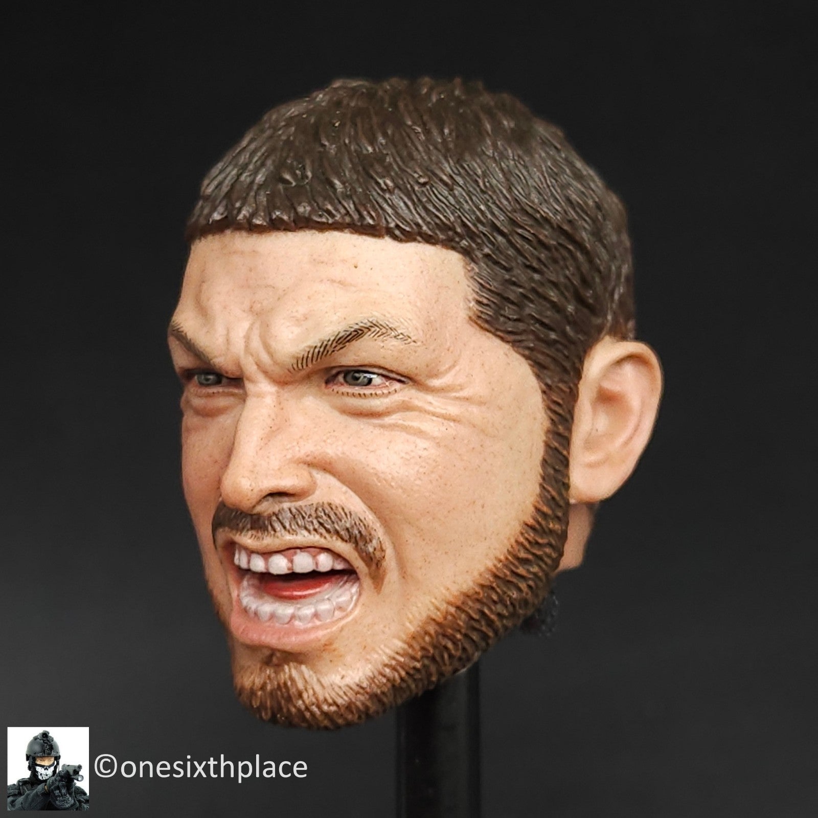 1:6 Soldier Story Zero Dark Thirty MK46Mod1 Gunner Male Head Sculpt 12" Figures