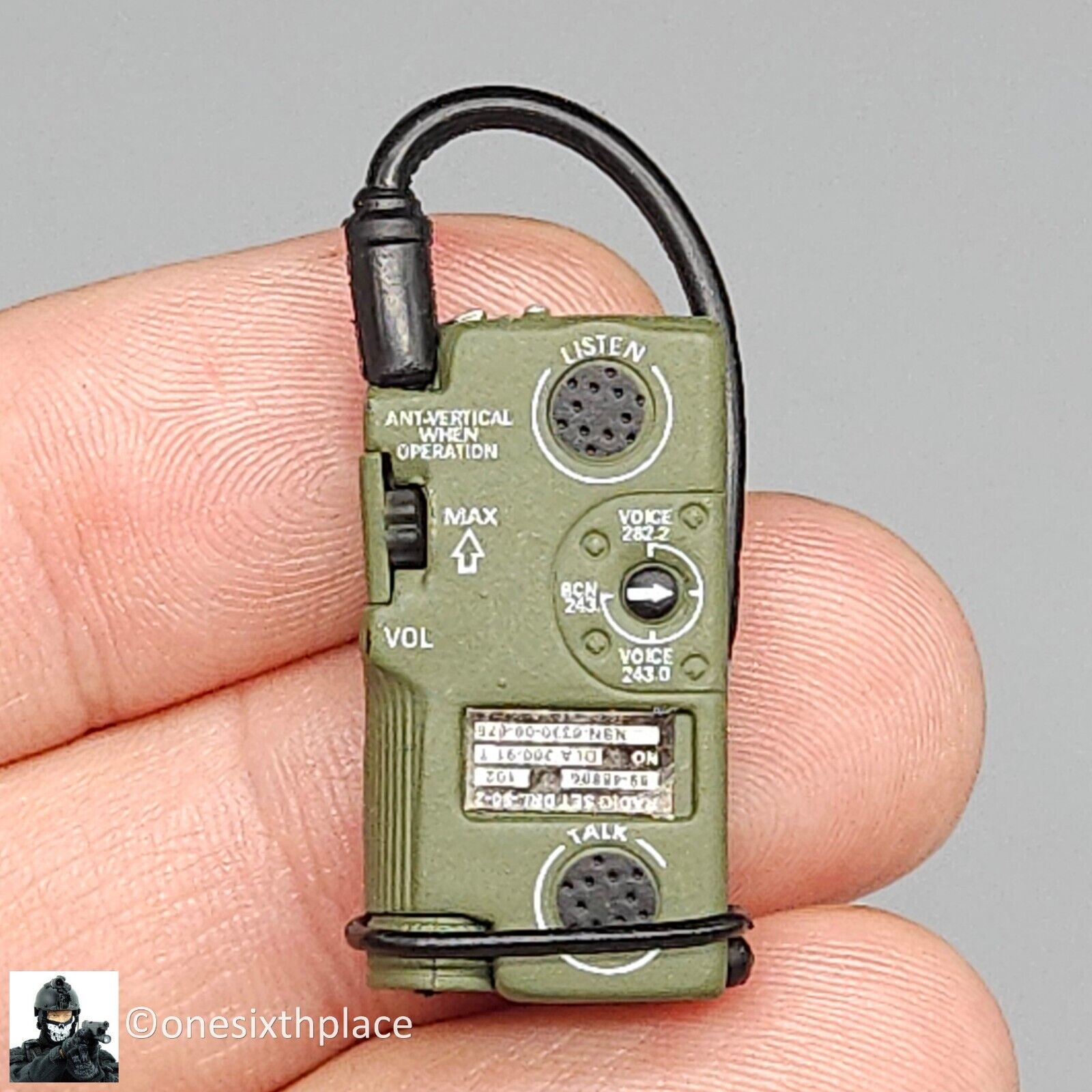 1:6 scale BBI Navy Pilot PRC-90 Survival Radio for 12" Figures Vietnam