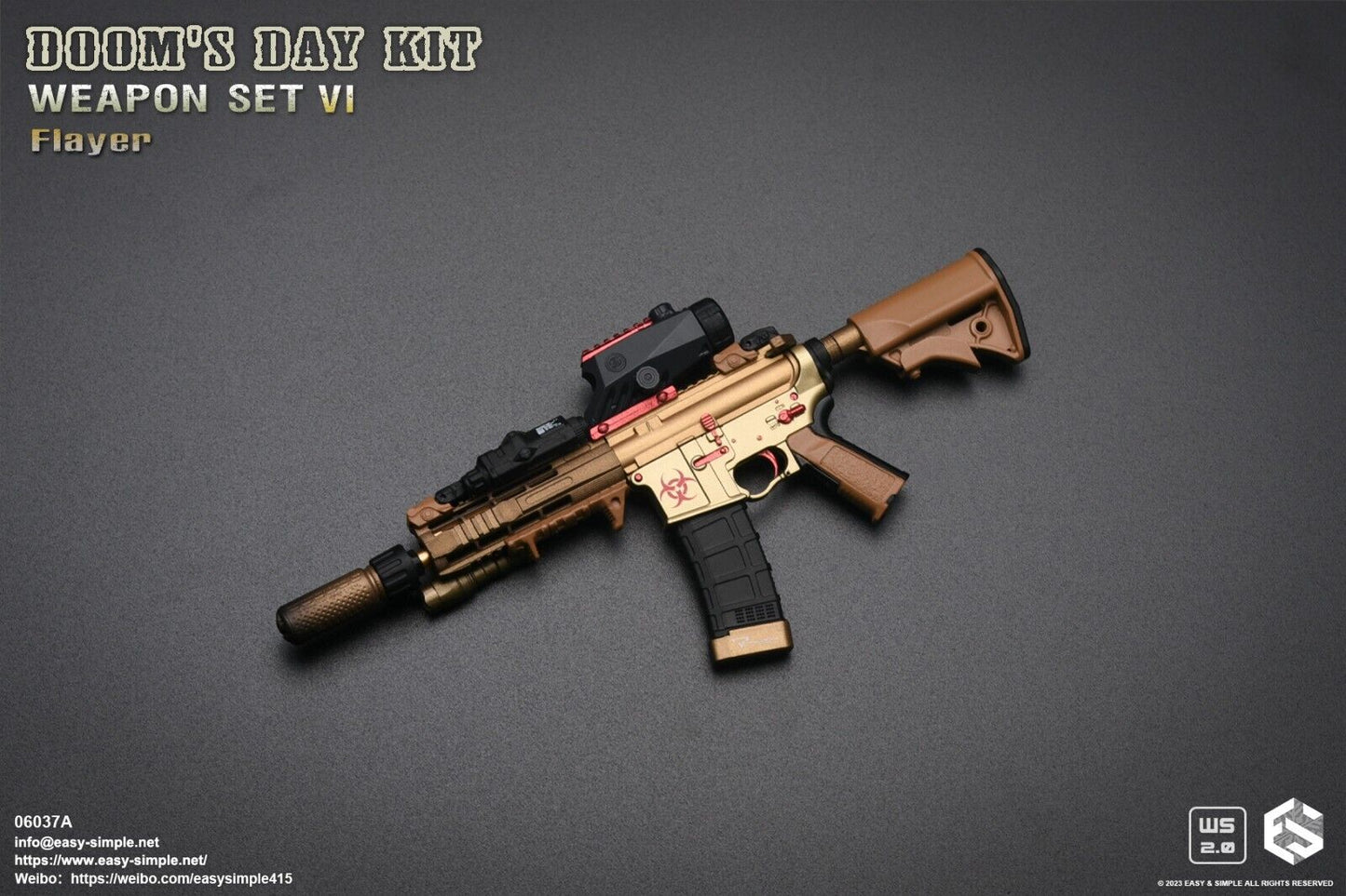 1:6 scale Easy & Simple Doom's Day Kit Weapon Set VI Ver A Flayer 06037A