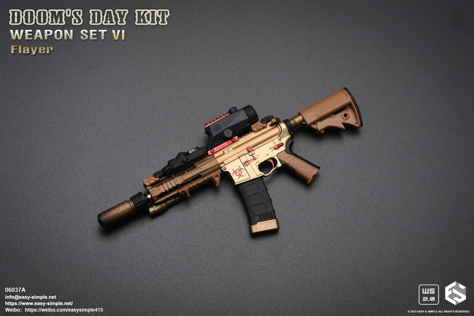 1:6 scale Easy & Simple Doom's Day Kit Weapon Set VI Ver A Flayer 06037A