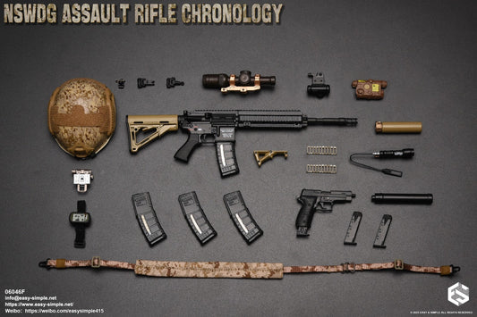 1:6 Easy & Simple NSWDG Assault Rifle Chronology Set F for 12" Figures 06046F