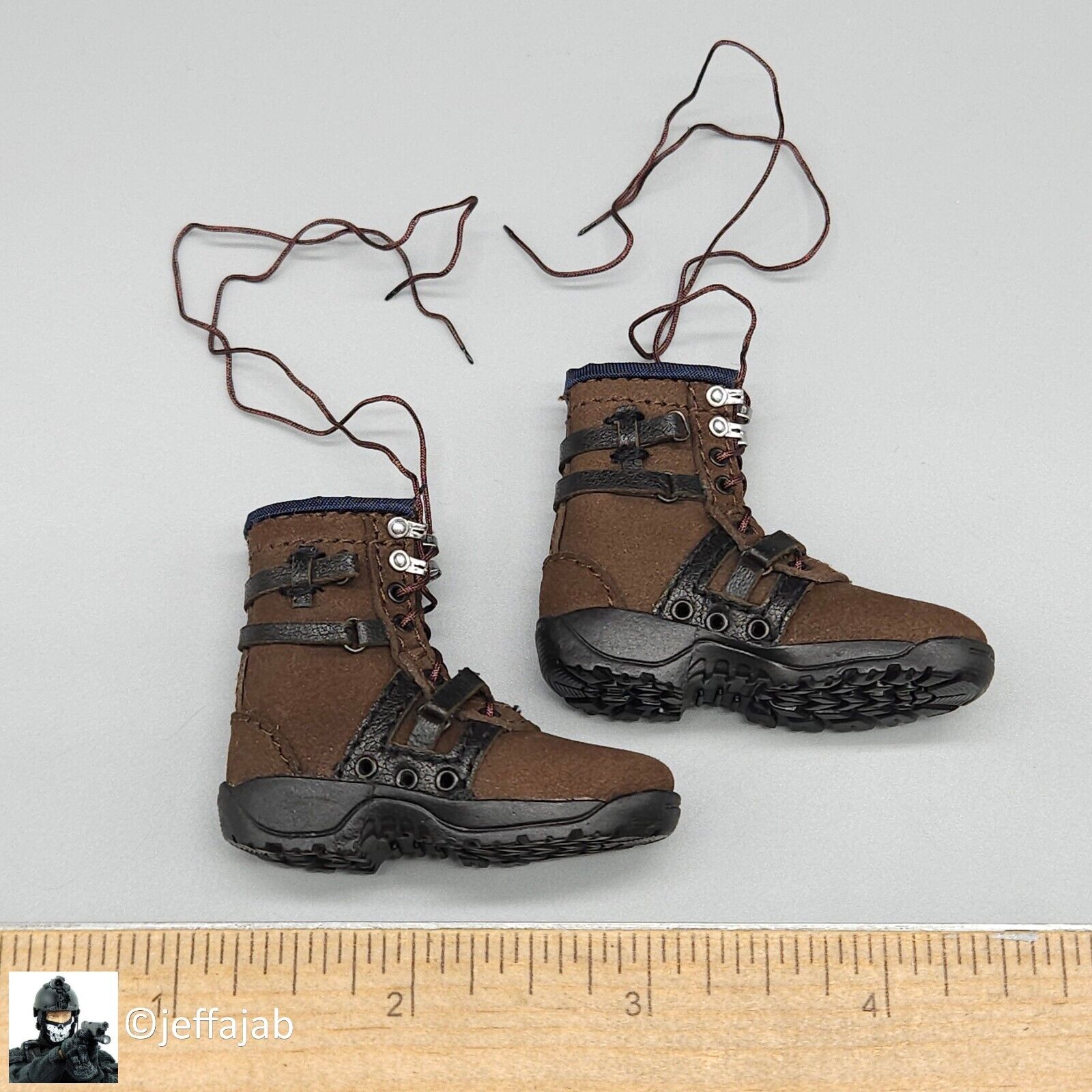 1:6 Soldier Story The Division 2 Agent Brian Johnson Brown Boots for 12" Figures