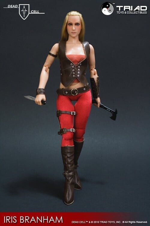 1:6 Triad Toys Dead Cell Iris Branham Female Blond Head Sculpt for 12" Figures