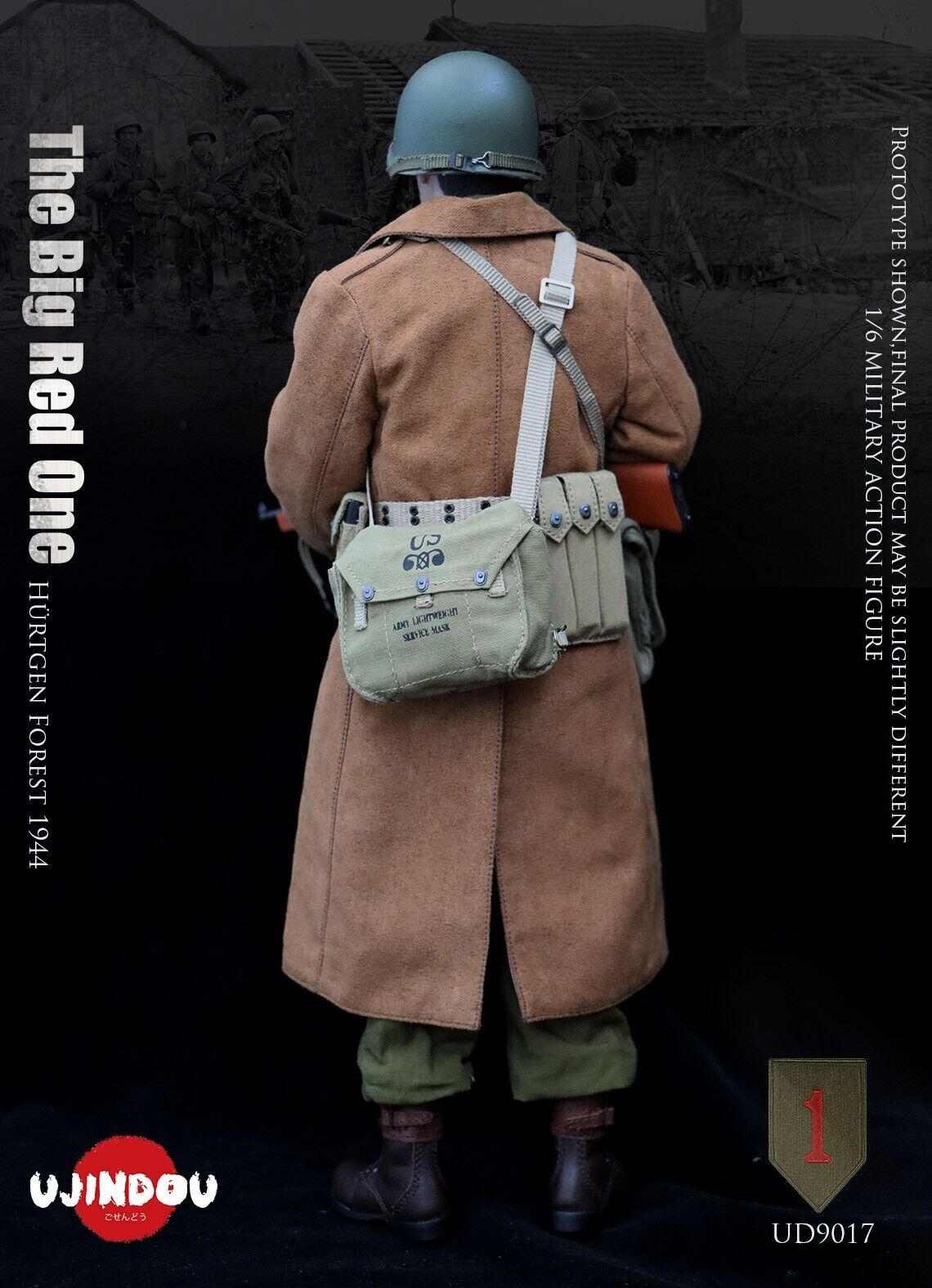1:6 Ujindou WWII The Big Red One US Army Map Case for 12" Figure