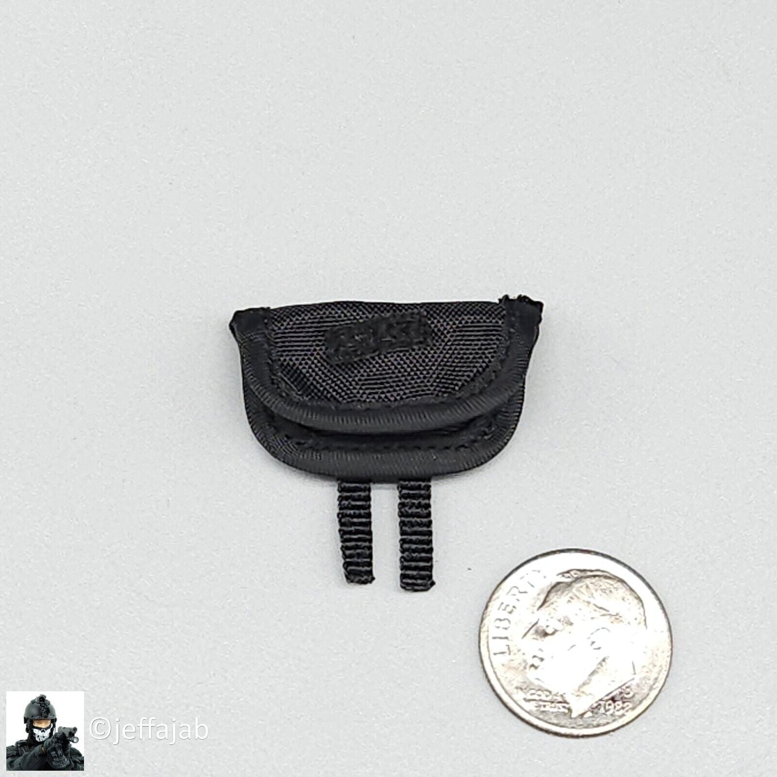 1:6 KSToys Doomsday Guardian Black Small Folding Pouch for 12" Figures