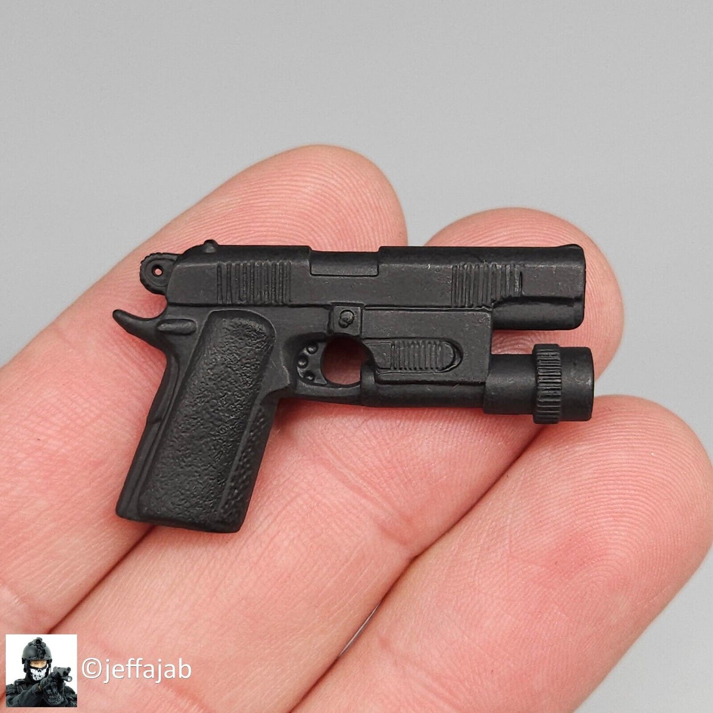 1:6 Ultimate Soldier SWAT M1911 Pistol w/ Tac Light for 12" Figures